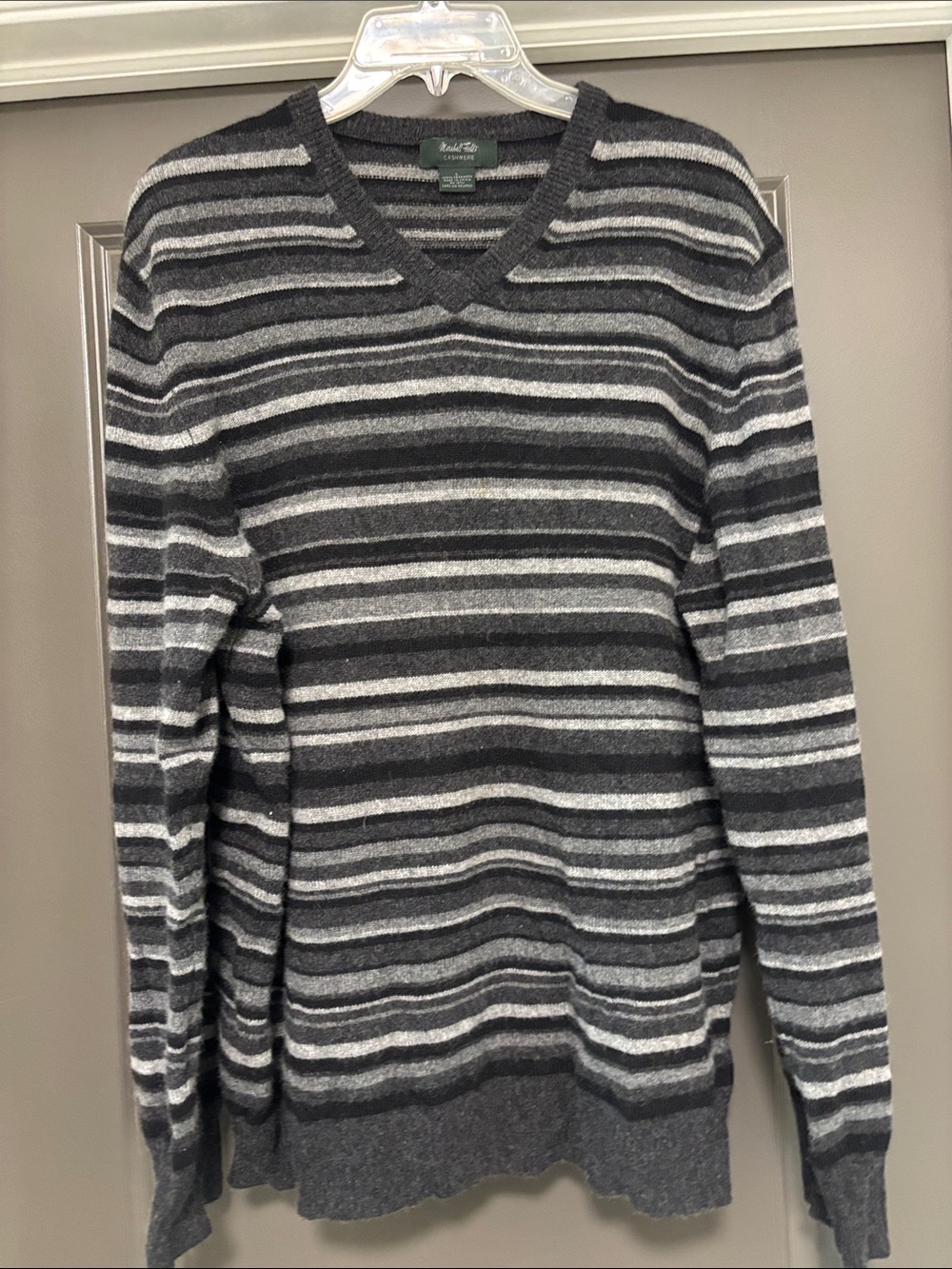 Marshall Fields Cashmere striped sweater L